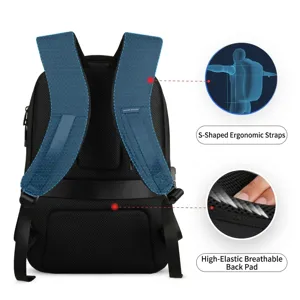 Business-Laptop-Rucksack mit ergonomischen S-Gurten und atmungsaktiver Polsterung