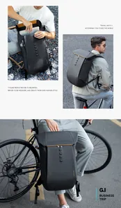 Zaino Oxford nero impermeabile con scomparto per laptop per affari e viaggi