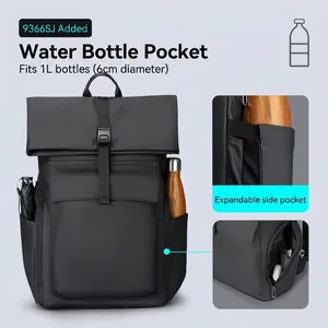 Sac à dos professionnel imperméable avec poche latérale pour bouteilles de 1 litre