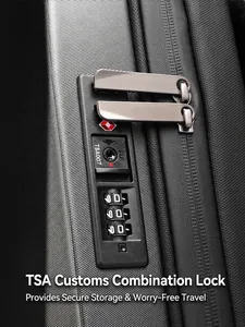 Hard shell laptop backpack featuring a secure TSA007 combination lock and anti-scratch texture