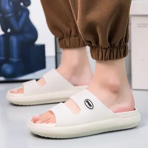 Men's EVA Thick Sole Slides Luminous Glow In The Dark Sport Non-Slip Beach Sandals Breathable Casual Home Outdoor Slippers For Men