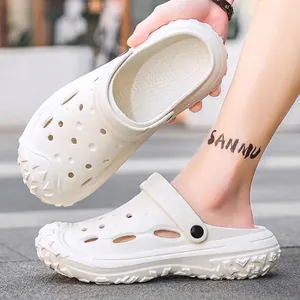Herren EVA Clogs Atmungsaktiv Rutschfest Mehrzweck Gartenschuhe Leichtgewicht Outdoor Strand Sandalen Dicke Sohle Slip-on Wasserschuhe
