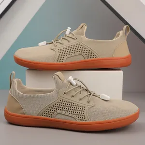 Scarpe da Camminata Flyknit Traspiranti Unisex Punta Larga Sneakers Sportive a Piedi Nudi Scarpe in Mesh Casual Leggere per Palestra Viaggio