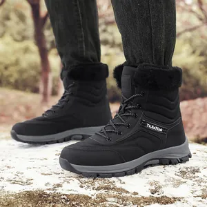 Wasserdichte Winter Schneestiefel für Herren mit warmem Fellfutter und rutschfester Sohle