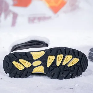 Wasserdichte Schneestiefel für Damen mit dickem Pelzfutter und rutschfester Gummisohle