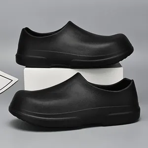 Men Chef Shoes Waterproof Oil-Proof Non-Slip Work Clogs For Hospital Kitchen Hotel Comfortable EVA Safety Shoes