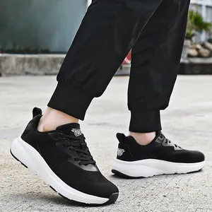 Chaussures de Course Respirantes pour Hommes Absorption des Chocs Baskets en Maille Légères pour Gym Voyage Outdoor Sport Chaussures Décontractées
