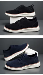 Nahaufnahme von atmungsaktivem Mesh und Brogue-Perforationsdetails auf Freizeit-Sneakern