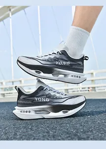 Detail view of the lightweight carbon plate midsole with hollow shock absorption structure