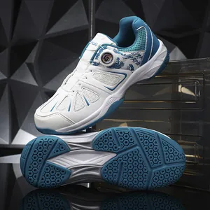 Atmungsaktive Badminton-Schuhe in Blau-Weiß mit BOA-System und rutschfester Wabensohle