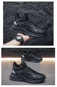 Detail of black high-top sneakers showing warm fleece lining and leather texture