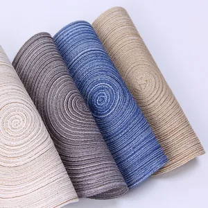Japanese minimalist woven heat-resistant placemats in four diverse neutral colors