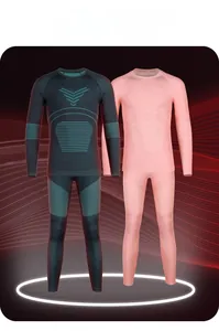 Detail of thermal ski underwear for kids featuring hollow quick-dry breathable fabric