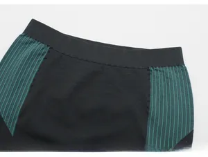 Detailed close-up of high-elastic wide waistband on thermal kids' sports underwear
