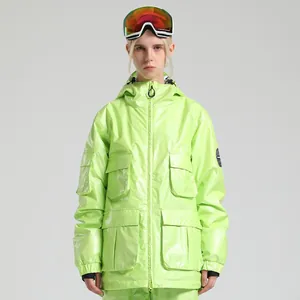 Holografisch Reflecterend Skipak Voor Dames Heren Waterdicht Winddicht Thermisch Snowboardjas En Broek Outdoor Winterkleding