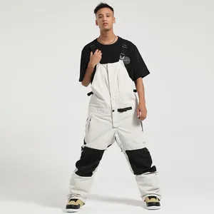 Professionelle Polyester Skihose Wasserdicht Winddicht Warm Snowboard Latzhose Für Damen Herren Outdoor Winter Sport Skifahren