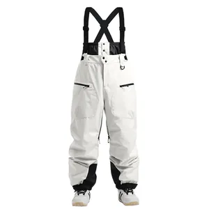 Professional Waterproof Insulated Ski Bib Pants For Men Women Winter Windproof Thermal Snowboard Pants With Adjustable Straps