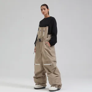 Wasserdichte Winddichte Skihose Latzhose Für Damen Herren Professionelle Warme Snowboardhose Winter Outdoor Sport Salopette