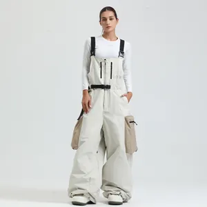 Gsou Snow Salopette da Sci Professionale Impermeabile Antivento Traspirante Tuta per Uomo Donna Inverno Outdoor Snowboard Pantaloni