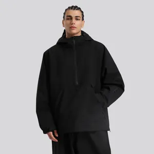 Chaqueta de Esquí Impermeable y Resistente al Viento para Hombre y Mujer Anorak con Capucha Pullover Snowboard Invierno Deporte Abrigo Cálido