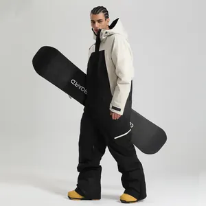 Combinaison de Ski Monopièce Professionnelle pour Hommes Imperméable Coupe-Vent Chaud Respirant Snowboard Jumpsuit Sport d'Hiver