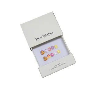 Handgefertigte 3D-Cartoon-Nägel für Kinder mit Pizza-Motiven in einer Premium-Geschenkbox