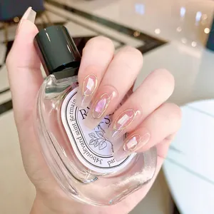Handmade gradient purple long ballerina press-on nails with golden aurora 3D accents