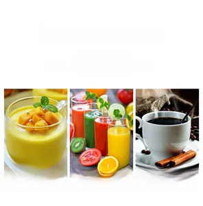 Detailed views of gold 304 stainless steel spoons for dessert, fruit juice and coffee service