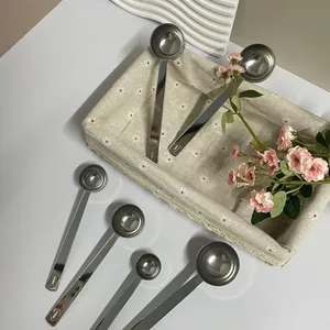 Ensemble de cuillères doseuses en acier inoxydable avec graduation pour la cuisine