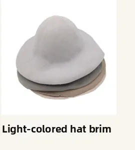 Vue détaillée d'ébauches de chapeau en feutre gris avec bord ouvert pour projets DIY
