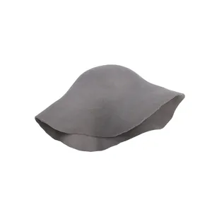 Ingrosso Basi per Cappelli in Feltro di Pura Lana per Fai-da-te Corpi Cappello Rotondi a Campana Multicolore per Stili Fedora Vintage