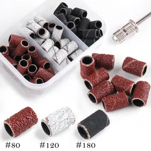Professionele Elektrische Nagelschuurbanden Assortiment Met Metalen Opspandoorn En Opbergkoffer Voor Manicure Pedicure Gereedschap