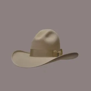 Western Cowboy Wool Felt Hat Wide Brim Fedora Hat With Ribbon Bow Decoration For Women Men Autumn Winter Fashion Accessories