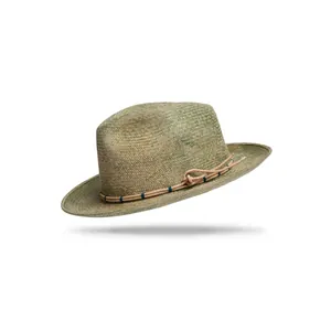 Women's Fashion Outdoor Straw Fedora Hat Flat Top Wide Brim Sun Protection Breathable Summer Beach Vacation Woven Hat