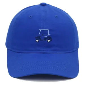 Casquette de Baseball en Coton Unisexe Avec Broderie Voiturette de Golf Chapeau Pare-soleil Extérieur Réglable Sport Décontracté Dad Hat