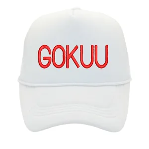 GOKUU-Stickerei Trucker Cap für Herren mit atmungsaktivem rotem Netzrücken für den Sonnenschutz
