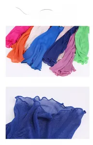 Macro detail of silk mesh neck gaiter showing ruffled edges and breathable knit texture