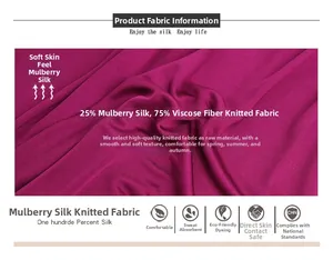 Close-up of luxury silk knit fabric in deep burgundy with elegant texture and shine