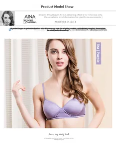 Professionelles Model trägt einen lila nahtlosen Seiden-BH in sanfter Innenraumbeleuchtung