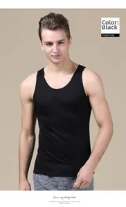 Close-up of black silk knit vest showing breathable fabric and classic crew neck