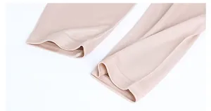 Close-up of seamless edge and fine stitching on the silk thermal underwear sleeve