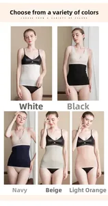 Women's silk waist warmer in five colors featuring seamless knit and high elasticity