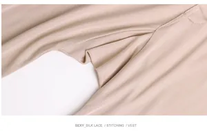 Detail of premium silk stitching and fabric texture on a slim men silk thermal pant