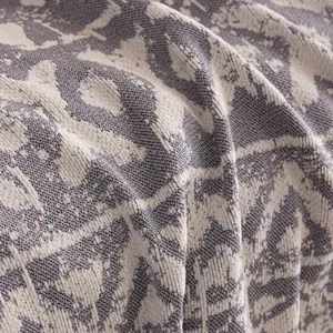 Geometrischer Chenille-Sofabezug mit lila-beigem Jacquard-Gewebe und Textur