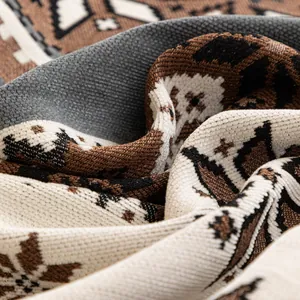 Chenille Sofaüberwurf mit Vintage-Jacquard-Muster und dicker, gewebter Textur für Schutz