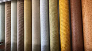 Close-up of summer rattan mattress textures showing various weave patterns and colors