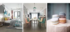 Design intérieur nordique moderne avec décor minimaliste et meubles aux tons pastels