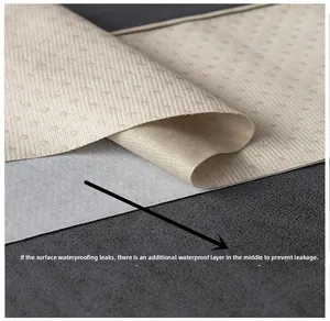 Macro detail of multi-layer waterproof sofa cover showing fabric texture and barrier layer