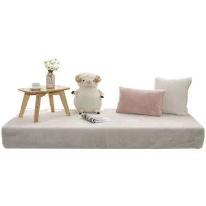 Tapis de rebord de fenêtre épais en laine d'agneau grise pour assise de balcon moderne