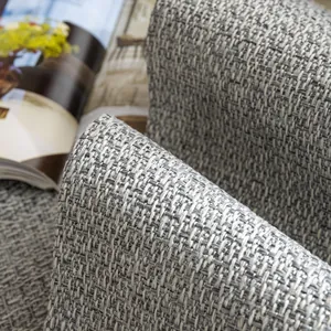 Strukturierter grau-beiger Sofabezug in Leinenoptik für moderne Wohnzimmer im japanischen Stil